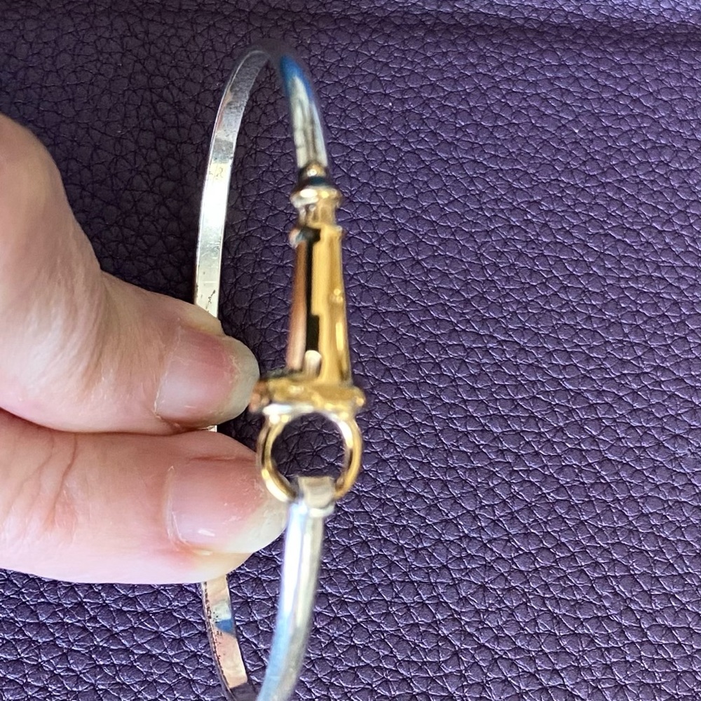 14k Gold and 925 Silver Bracelet by HOGAN & BOLAS - Picture 5 of 14